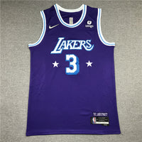 Men's Los Angeles Lakers Anthony Davis #3 Purple Swingman Jersey1 - City Edition