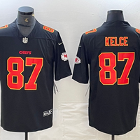 Travis Kelce #87 Kansas City Chiefs Black Fashion Game Jersey - JerseysFreak