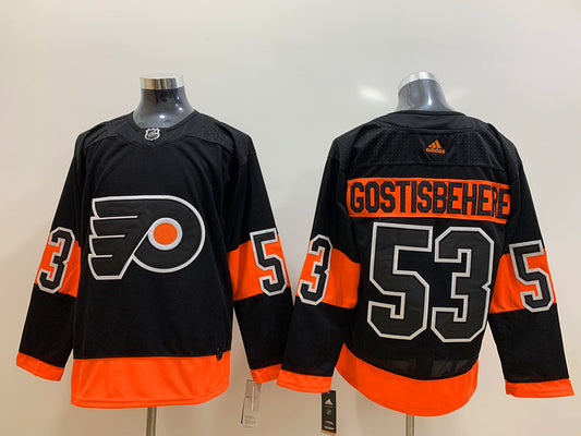 Men's Philadelphia Flyers Shayne Gostisbehere #53 Black Player Jersey1