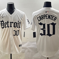 Men's Detroit Tigers Kerry Carpenter #30 White Game Jersey