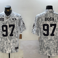 Men's San Francisco 49ers Nick Bosa #97 Arctic Camo 2024 Salute to Service Limited Jersey1