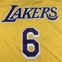 Men's Los Angeles Lakers LeBron James #6 Gold 2022/23 Swingman Jersey1 - Icon Edition