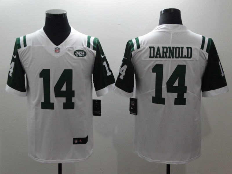 Men's New York Jets Sam Darnold #14 White Game Player Jersey1