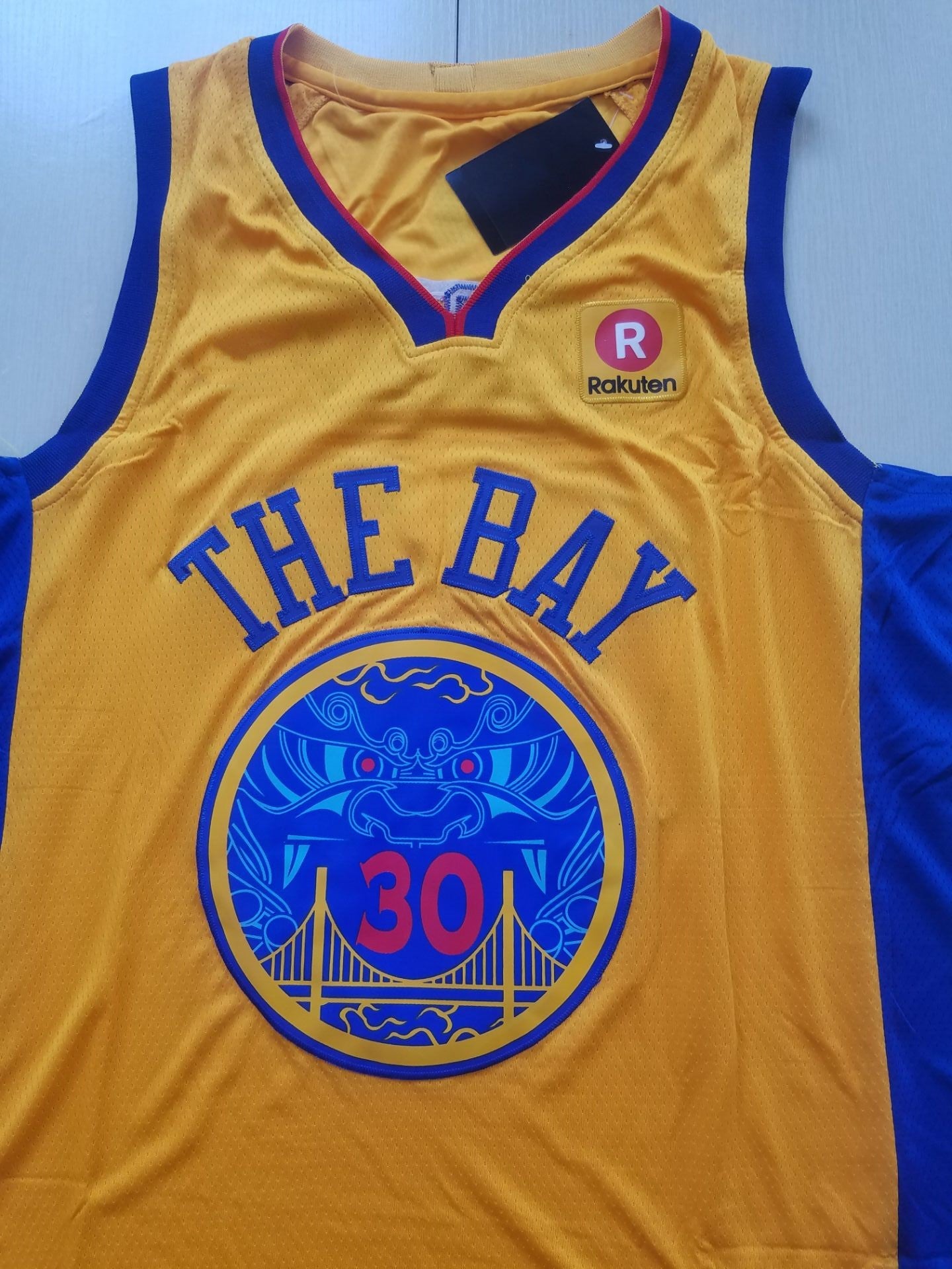 Men's Golden State Warriors Stephen Curry Yellow Replica Jersey1 - City Edition
