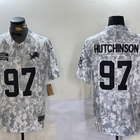 Aidan Hutchinson #97 Detroit Lions Arctic Camo 2024 Salute to Service Limited Jersey - JerseysFreak