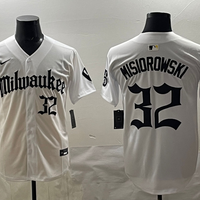 Men's Milwaukee Brewers Jacob Misiorowski #32 White Replica Team Jersey