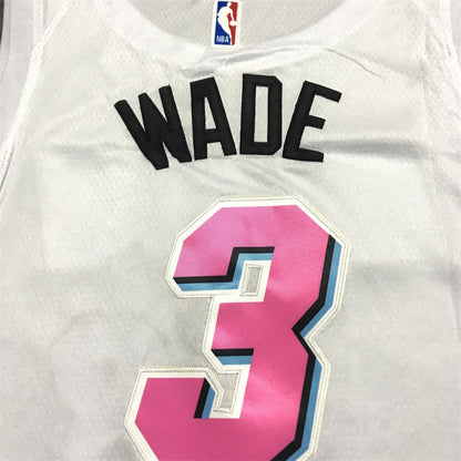 Men's Miami Heat Dwyane Wade #3 White Swingman Jersey1 - City Edition