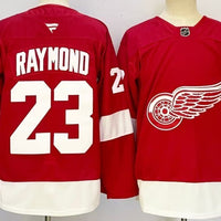 Men's Detroit Red Wings Lucas Raymond #23 Fanatics Red Home Breakaway Player Jersey
