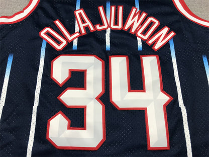 Men's Houston Rockets Hakeem Olajuwon 1996-97 Hardwood Classics Swingman Jersey1