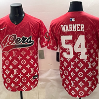 Men's San Francisco 49ers Fred Warner #54 Red Alternate Game Jersey