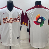 Men's 2023 World Baseball Classic Venezuela White Jersey1