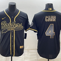 Men's Las Vegas Raiders Derek Carr #4 Black Player Jersey1 Joint Edition