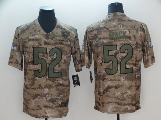 Men's Chicago Bears Khalil Mack #52 Camouflage Game Jersey1