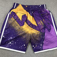 Men's Los Angeles Lakers Purple Swingman Pocket Shorts1