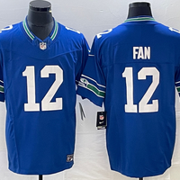 Men's Seattle Seahawks 12th Fan Royal Throwback Player Game Jersey