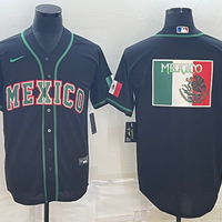 Men's 2023 World Baseball Classic Mexico Black Jersey1
