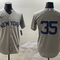 Men's New York Yankees Cody Bellinger #35 Gray Replica Player Jersey1