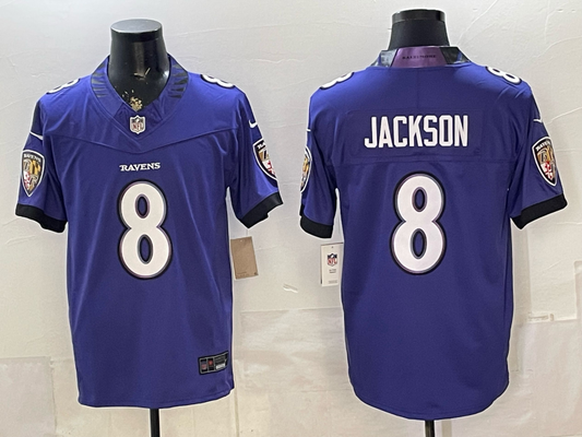 Lamar Jackson #8 Baltimore Ravens Purple Vapor F.U.S.E. Limited Jersey - JerseysFreak