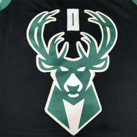 Men's Milwaukee Bucks Damian Lillard #0 Black Swingman Jersey1