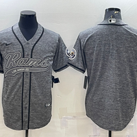Men's Los Angeles Rams Gray Blank Jersey1