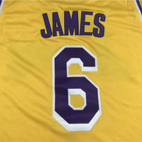 Men's Los Angeles Lakers LeBron James #6 Gold 2022/23 Swingman Jersey1 - Icon Edition