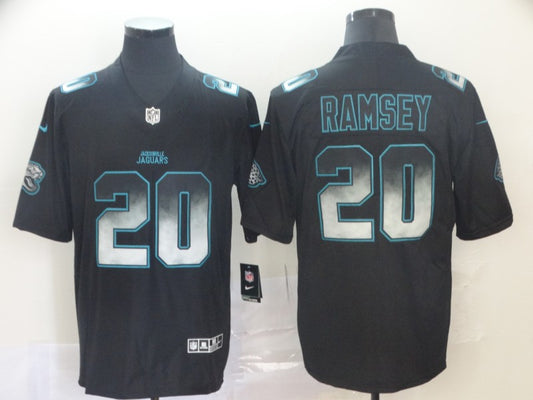 Men's Jacksonville Jaguars #20 Jalen Ramsey Black Alternate Player Game Jersey1