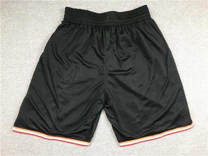 Men's Miami Heat Big Face Black Basketball Shorts1