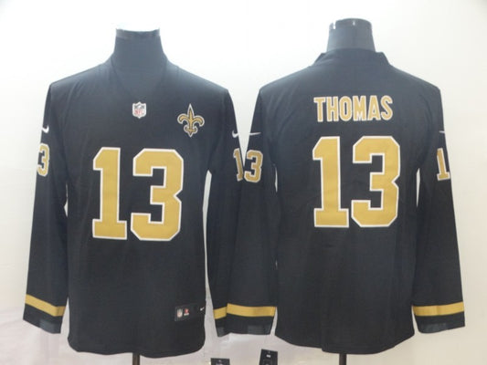 Men's New Orleans Saints #13 Michael Thomas Black Player Jersey1