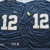 Men's Notre Dame Fighting Irish Ricky Watters #12 Navy Player Game Jersey