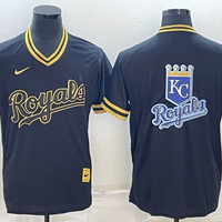 Men's Kansas City Royals Black Replica Player Jersey1