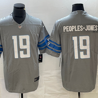 Men's Detroit Lions Donovan Peoples-Jones #19 Gray Game Jersey1