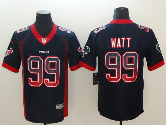 Men's Houston Texans J.J. Watt #99 Navy Player Game Jersey1