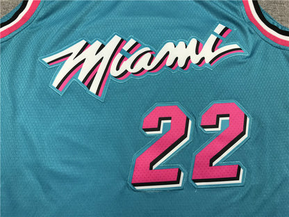 Men's Miami Heat Jimmy Butler #22 NBA Blue Swingman Jersey1