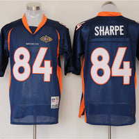 Men's Denver Broncos Shannon Sharpe Mitchell & Ness Navy Legacy Replica Jersey1