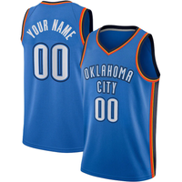 Men's Oklahoma City Thunder Blue Swingman Custom Jersey1