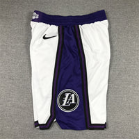 Men's Los Angeles Lakers White 2022/23 City Edition Basketball Shorts1