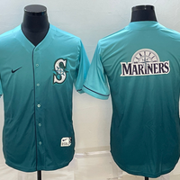 Men's Seattle Mariners Aqua Replica Team Jersey1
