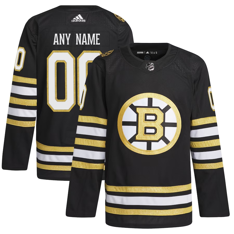 Men's Boston Bruins Fanatics Branded Black Custom Jersey1