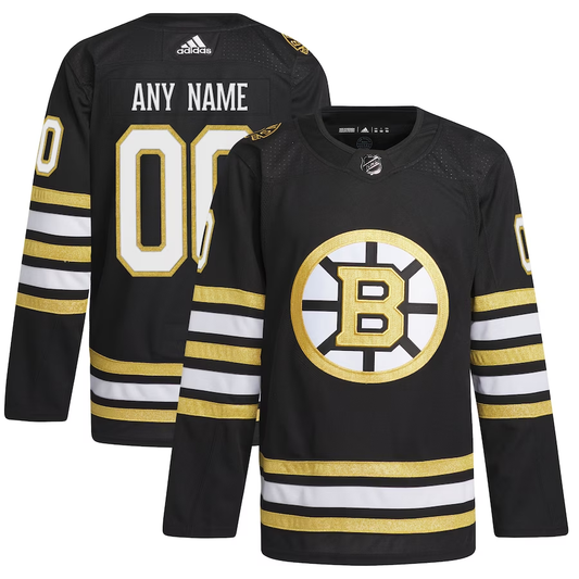 Men's Boston Bruins Fanatics Branded Black Custom Jersey1