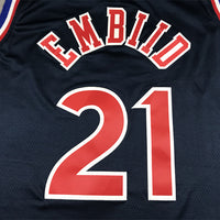 Men's Philadelphia 76ers Joel Embiid Navy 2021/22 Swingman Jersey1 - City Edition