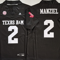 Men's Texas A&M Aggies Johnny Manziel #2 Black Game Jersey