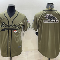 Men's Denver Broncos Olive 2022 Salute To Service Limited Jersey1