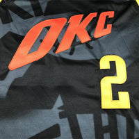 Men's Oklahoma City Thunder Shai Gilgeous-Alexander #2 Black 2023/24 Swingman Jersey1 - City Edition