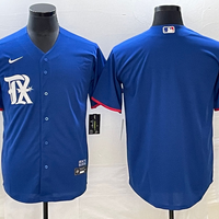 Men's Texas Rangers Royal Replica Blank Jersey1