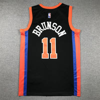 Men's New York Knicks Jalen Brunson #11 Black 2022/23 Swingman Jersey1 - City Edition