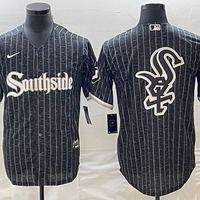 Men's Chicago White Sox Black City Connect Replica Team Jersey1
