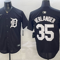 Men's Detroit Tigers Justin Verlander #35 Black Player Jersey