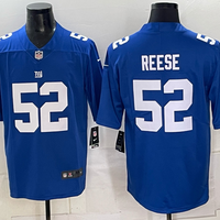 Men's New York Giants Arvell Reese #52 Royal Team Game Jersey