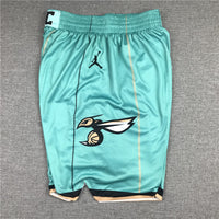 Men's Charlotte Hornets Teal Basketball Retro Shorts11