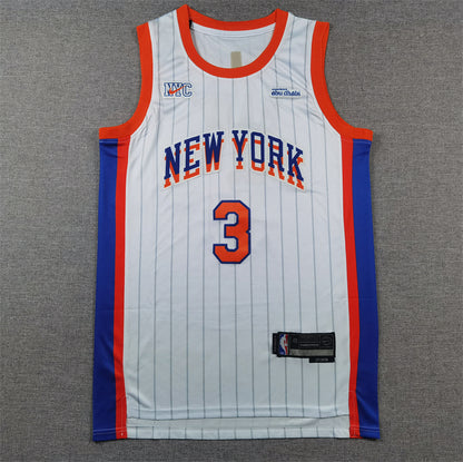 Men's New York Knicks Josh Hart #3 White 2024/25 Swingman Player Jersey1 - City Edition